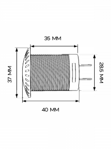 Врезной вольтметр с экраном для лодок и авто12-24В TDS TS-CAU59 Синий